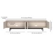 Hailey Home Whitman Transitional Alder White 78.5-in W TV stand ( Accommodates TVs more than 70-in )