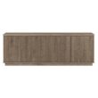 Hailey Home Hanson Transitional Antiqued Gray Oak 70-in W TV stand ( Accommodates TVs more than 70-in )