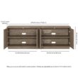Hailey Home Hanson Transitional Antiqued Gray Oak 70-in W TV stand ( Accommodates TVs more than 70-in )