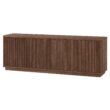 Hailey Home Hanson Transitional Satin Walnut 70-in W TV stand ( Accommodates TVs more than 70-in )