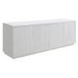 Hailey Home Hanson Transitional White 70-in W TV stand ( Accommodates TVs more than 70-in )