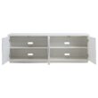 Hailey Home Hanson Transitional White 70-in W TV stand ( Accommodates TVs more than 70-in )