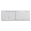 Hailey Home Hanson Transitional White 70-in W TV stand ( Accommodates TVs more than 70-in )