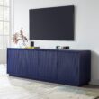 Hailey Home Hanson Transitional Dark Blue 70-in W TV stand ( Accommodates TVs more than 70-in )