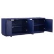 Hailey Home Hanson Transitional Dark Blue 70-in W TV stand ( Accommodates TVs more than 70-in )