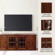 Leick Home Riley Holliday Traditional Mission Oak 60-in W TV stand ( Accommodates TVs up to 65-in )