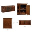 Leick Home Riley Holliday Traditional Mission Oak 60-in W TV stand ( Accommodates TVs up to 65-in )