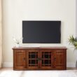 Leick Home Riley Holliday Traditional Mission Oak 60-in W TV stand ( Accommodates TVs up to 65-in )