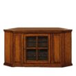Leick Home Riley Holliday Traditional Medium Oak 46.75-in W Corner TV stand ( Accommodates TVs up to 50-in )
