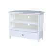 International Concepts Traditional White 35.4-in W TV stand ( Accommodates TVs up to 40-in )