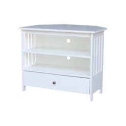 International Concepts Traditional White 35.4-in W TV stand ( Accommodates TVs up to 40-in )