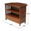 International Concepts Traditional Espresso 35.0-in W TV stand ( Accommodates TVs up to 40-in )