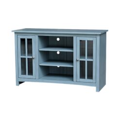 International Concepts Traditional Ocean Blue 48.0-in W TV cabinet ( Accommodates TVs up to 52-in )