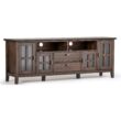 Simpli Home Artisan Transitional Natural Aged Brown 72-in W TV stand ( Accommodates TVs up to 80-in )