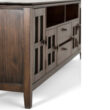 Simpli Home Artisan Transitional Natural Aged Brown 72-in W TV stand ( Accommodates TVs up to 80-in )