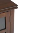 Simpli Home Artisan Transitional Russet Brown 53-in W TV stand ( Accommodates TVs up to 60-in )