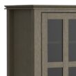 Simpli Home Artisan Transitional Farmhouse Grey 53-in W TV stand ( Accommodates TVs up to 60-in )