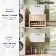 DeerValley 19.09-in x 29.92-in 1 -Basin White Wall mount Laundry sink