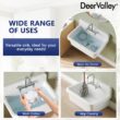 DeerValley 19.09-in x 29.92-in 1 -Basin White Wall mount Laundry sink