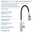 Transolid 21.8-in x 22.4-in 1 -Basin Matte Black Freestanding Laundry sink with Cabinet with Faucet