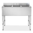 GRIDMANN 3 Compartment NSF Stainless Steel Commercial Bar Sink