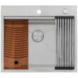 Ruvati 25-in x 22-in 1 -Basin Stainless Steel Drop-in Laundry sink with Drain