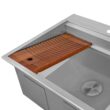 Ruvati 25-in x 22-in 1 -Basin Stainless Steel Drop-in Laundry sink with Drain