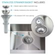 Transolid 25-in x 22-in 1 -Basin Stainless steel Freestanding Laundry sink with Drain with Faucet
