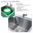 Transolid 22-in x 25-in 1 -Basin Satin Brushed Undermount Laundry sink with Drain with Faucet Transolid 22-in x 25-in 1 -Basin Satin Brushed Undermount Laundry sink with Drain with Faucet