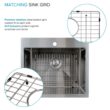 Transolid 22-in x 25-in 1 -Basin Satin Brushed Undermount Laundry sink with Drain with Faucet Transolid 22-in x 25-in 1 -Basin Satin Brushed Undermount Laundry sink with Drain with Faucet