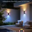 Govee Outdoor UpDown Wall Light, 1 Pack, 1200LM RGBICWW Smart Porch Lights Outdoor with 64 Scene Modes, IP66 Waterproof Wall Sconce for Outdoor Decor, Works with Alexa, Google Assistant and Matter