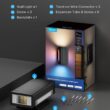 Govee Outdoor UpDown Wall Light, 1 Pack, 1200LM RGBICWW Smart Porch Lights Outdoor with 64 Scene Modes, IP66 Waterproof Wall Sconce for Outdoor Decor, Works with Alexa, Google Assistant and Matter