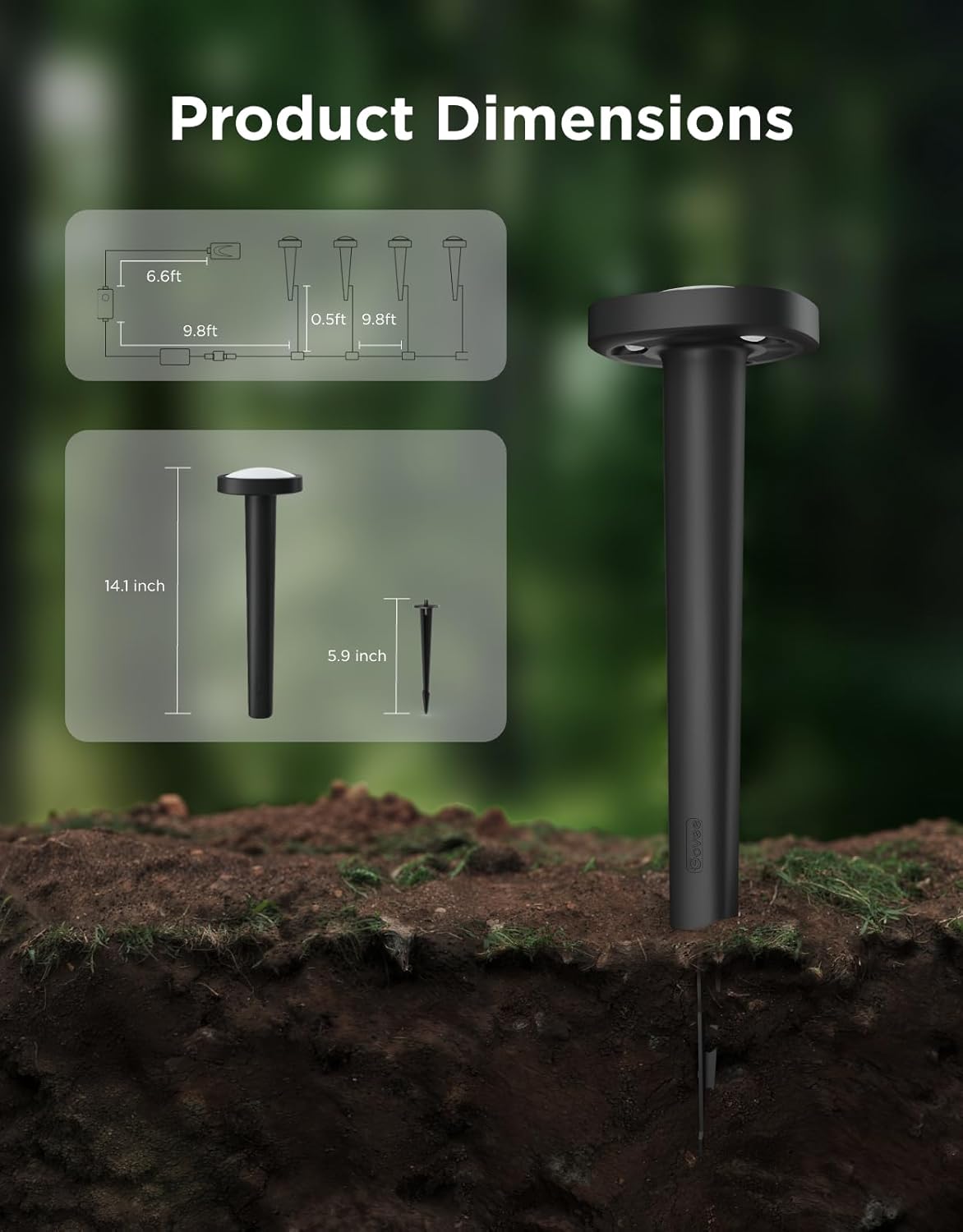 Govee Outdoor Pathway Lights 2, IP66 Waterproof Patio Lights, 60+ Scene Modes Landscape Lighting for Yard, Garage, Garden, Lawn, Outdoor Decor, Works with Alexa, Google Assistant, Matter, Wired 4 Pack Govee Outdoor Pathway Lights 2, IP66 Waterproof Patio Lights, 60+ Scene Modes Landscape Lighting for Yard, Garage, Garden, Lawn, Outdoor Decor, Works with Alexa, Google Assistant, Matter, Wired 4 Pack