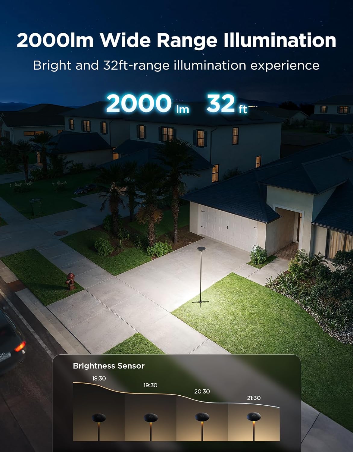 Govee Outdoor Lamp Post Lights, 2000LM High White Brightness with 6 Zones RGBIC Lighting Effect for Halloween Decor, Double Sensor Integrated, IP66 Waterproof, Work with Alexa, Google Assistant Govee Outdoor Lamp Post Lights, 2000LM High White Brightness with 6 Zones RGBIC Lighting Effect for Halloween Decor, Double Sensor Integrated, IP66 Waterproof, Work with Alexa, Google Assistant