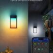 Govee Outdoor Wall Light, 1500LM Smart RGBIC Porch Lights Outdoor with 45 Scene Modes, IP65 Waterproof for Outdoor Decor, DIY, Wall Sconce Works with Alexa, Google Assistant and Matter, 2 Pack