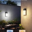Govee Outdoor Wall Light, 1500LM Smart RGBIC Porch Lights Outdoor with 45 Scene Modes, IP65 Waterproof for Outdoor Decor, DIY, Wall Sconce Works with Alexa, Google Assistant and Matter, 2 Pack