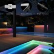 Govee Outdoor LED Strip Lights RGBIC with Warm and Cold White, 98.4ft 2.4G WiFi Smart Outdoor Lights, IP65 Waterproof, Work with Alexa and Google Assistant, App Control, for Porch, Patio, Eave, Party
