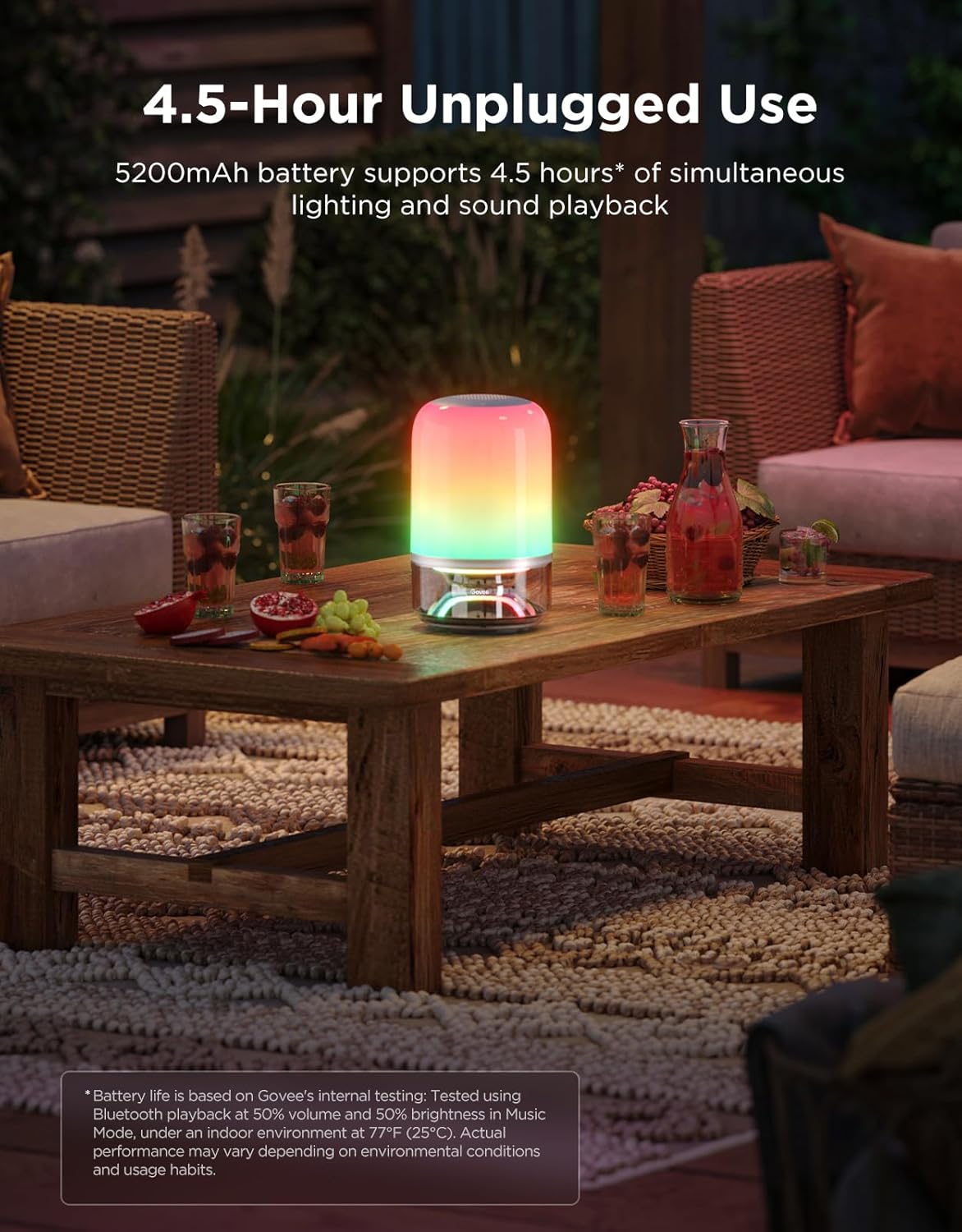 Govee Table Lamp 2 Pro x Sound by JBL, Smart Cordless Table Lamp with Speaker, Music-Light Sync, 16 Music Modes & 100+ Scene Modes, Work with Matter, DIY Customized Rechargeable Desk Lamp for Bedroom Govee Table Lamp 2 Pro x Sound by JBL, Smart Cordless Table Lamp with Speaker, Music-Light Sync, 16 Music Modes & 100+ Scene Modes, Work with Matter, DIY Customized Rechargeable Desk Lamp for Bedroom