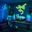 Govee Glide Hexagon Light Panels Ultra, RGBIC 3D Wall Lights with DIY Program, 60 Scenes and 129 Lamp Beads, Upgraded Gaming Light for Gaming Room, Compatible with Alexa, 10 Pack Meteor Gray