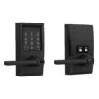 Schlage Encode Lever Century-Latitude Matte Black Smart Wi-Fi and Bluetooth Touchscreen Keypad Electronic Handle Lock