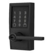 Schlage Encode Lever Century-Latitude Matte Black Smart Wi-Fi and Bluetooth Touchscreen Keypad Electronic Handle Lock