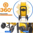 iLiving 24 Inches 7341 CFM Heavy Duty High Velocity Barrel Floor Drum Fan With DC Brushless Motor,Stepless Speed Adjustment for Workshop, Garage, Commercial or Industrial Environment, UL Safety Listed