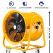 iLiving Utility High Velocity Blower, Fume Extractor, Portable Exhaust and Ventilator Fan (Utility 20
