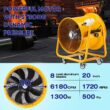iLiving Utility High Velocity Blower, Fume Extractor, Portable Exhaust and Ventilator Fan (Utility 20
