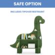 Delta Children Dinosaur Bookcase - Greenguard Gold Certified, Fern Green