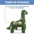 Delta Children Dinosaur Bookcase - Greenguard Gold Certified, Fern Green