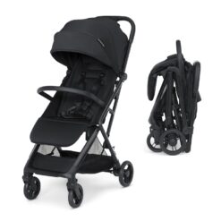 Delta Children Icon Ultra Compact Travel Stroller - Greenguard Gold Certified, Black