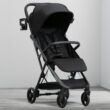 Delta Children Icon Ultra Compact Travel Stroller - Greenguard Gold Certified, Black