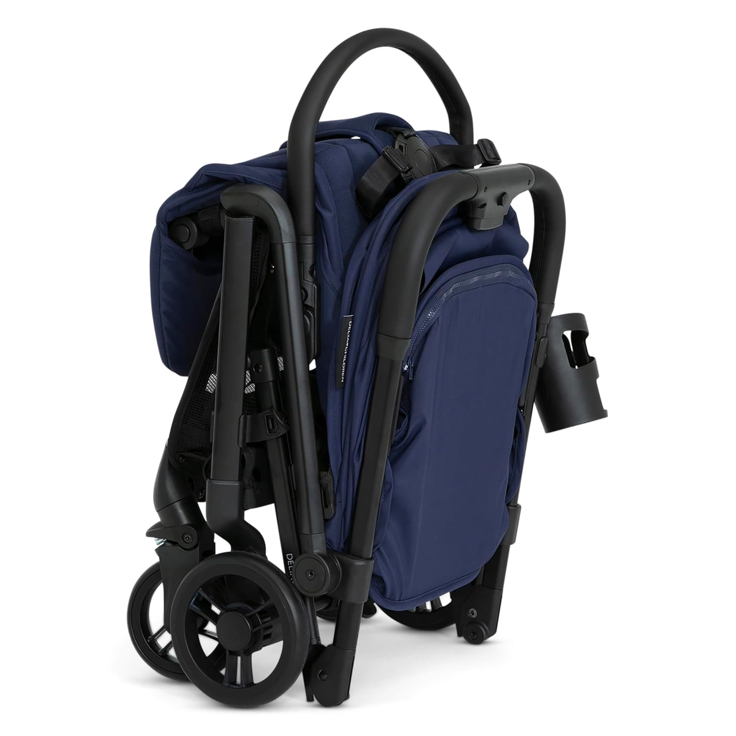 Delta Children Icon Ultra Compact Lightweight Everyday & Travel Stroller, Navy Delta Children Icon Ultra Compact Lightweight Everyday & Travel Stroller - One-Hand Fold - Only 15.6 Pounds - Fits in Overhead Compartments - Greenguard Gold Certified - Multi-Position Recline, Navy