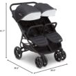 Jeep Destination Ultralight Side x Side Double Stroller, Midnight